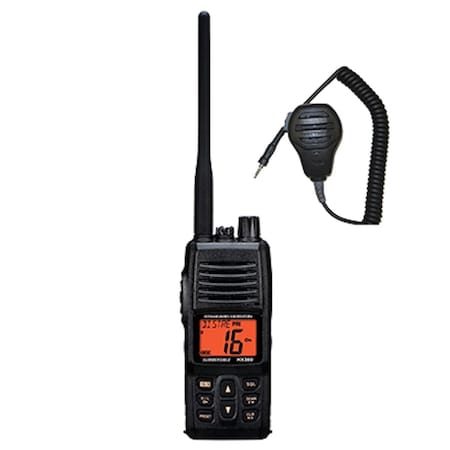 Ignitionencendido HX380MH73A Handheld VHF Radio, Black IG3574315